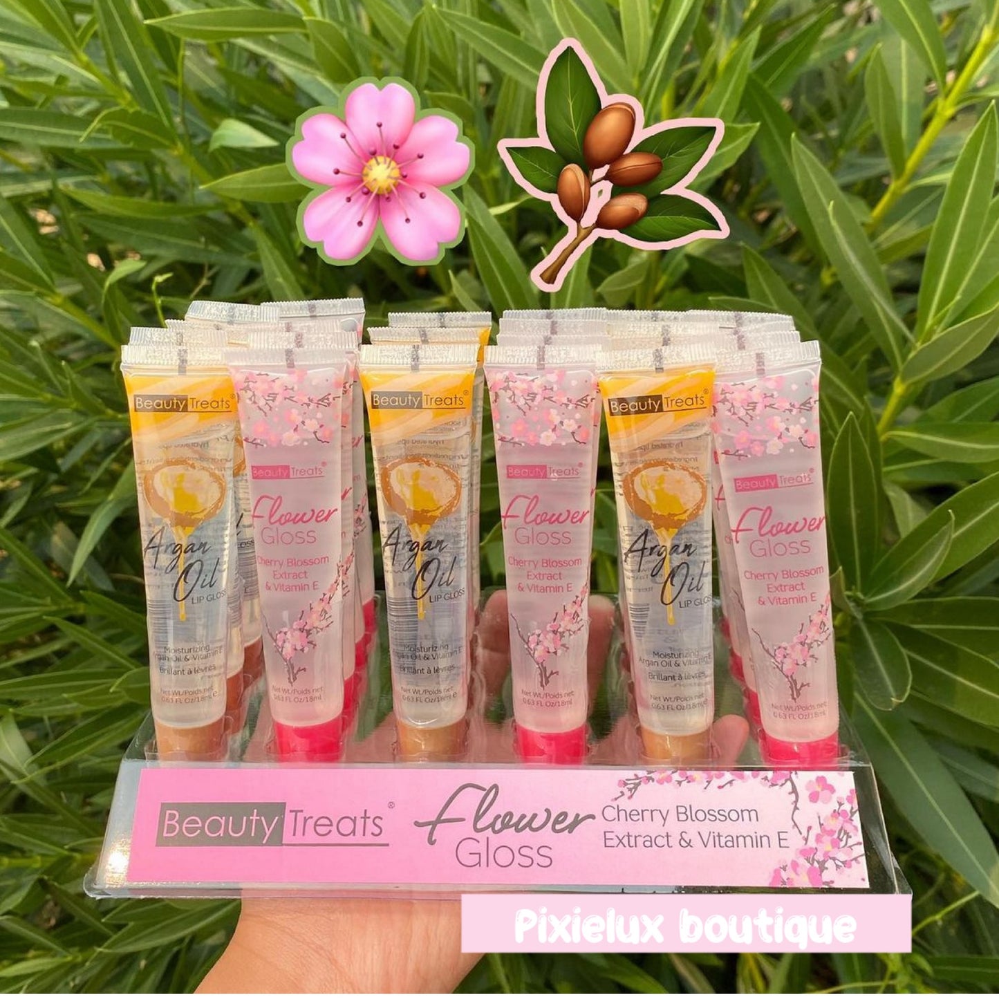 Flower & Argan Lip gloss