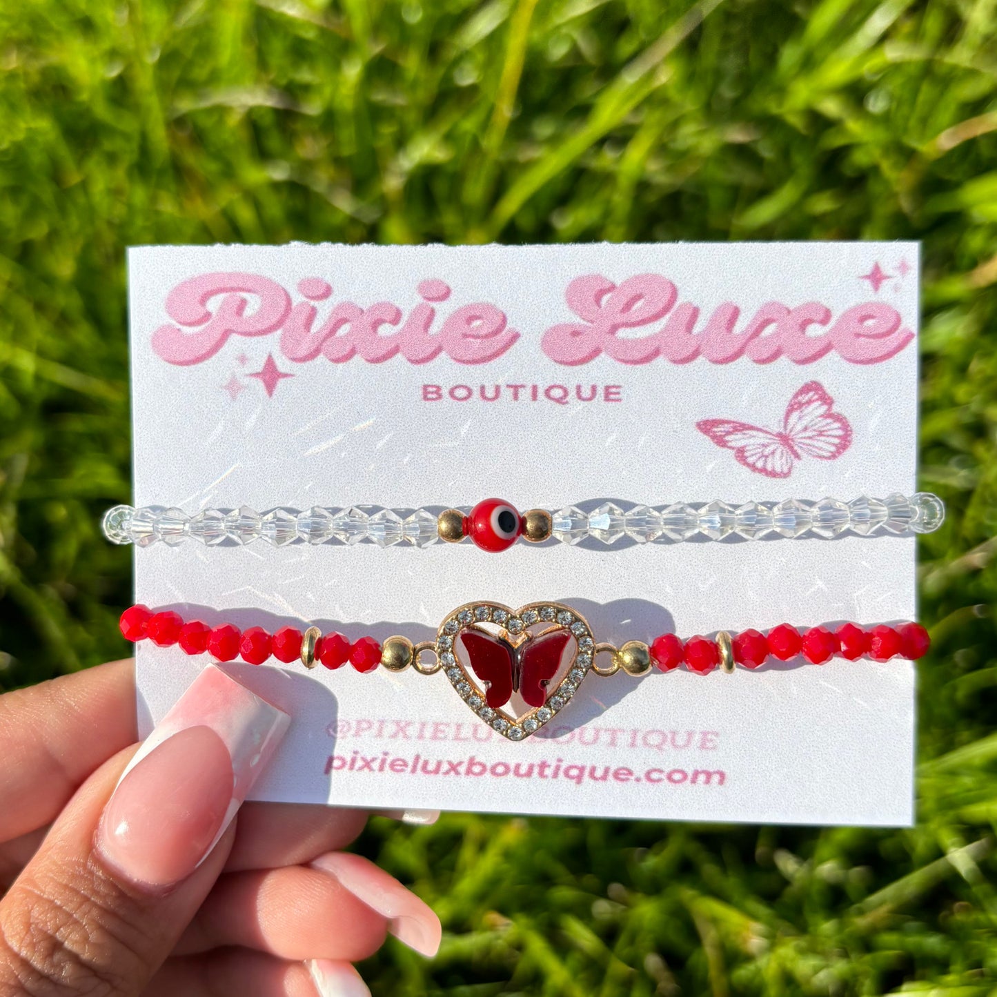 Red Bracelet Set