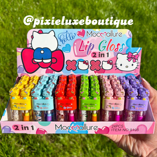 2 in 1 Hello Kitty Gloss