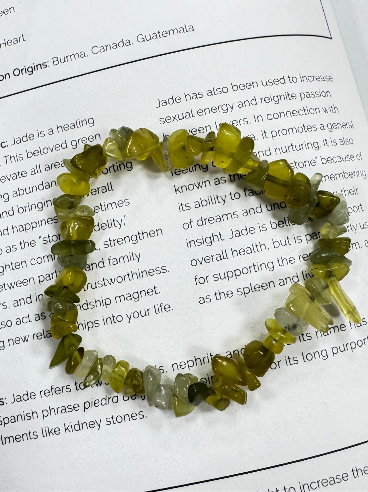 Raw Chip Bracelet