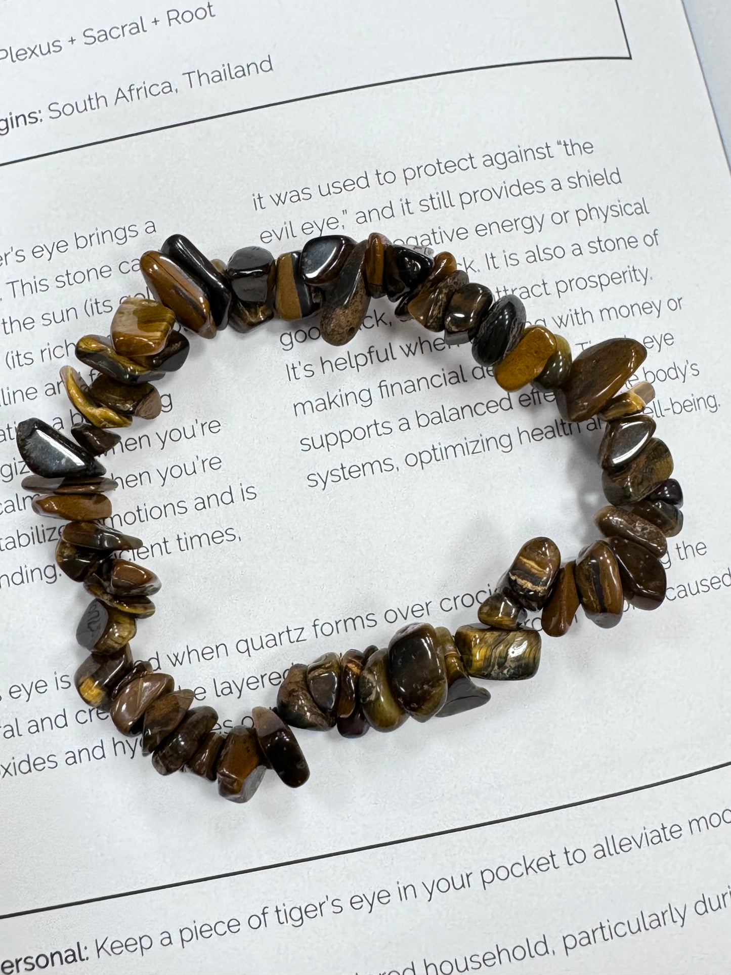 Raw Chip Bracelet