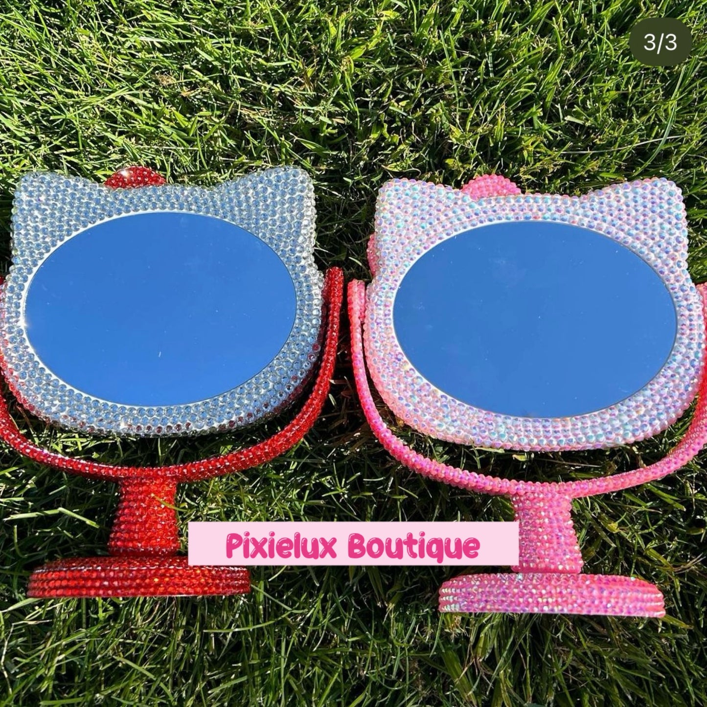 Bedazzled Hello Kitty mirrors